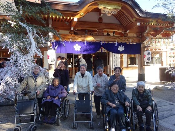 DSC03423 R - 憩いの里伊賀デイ　初詣　1