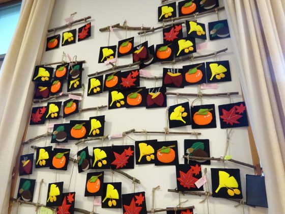 DSC07413 - 伊賀CHデイ　９月の手芸「秋のタペストリー」