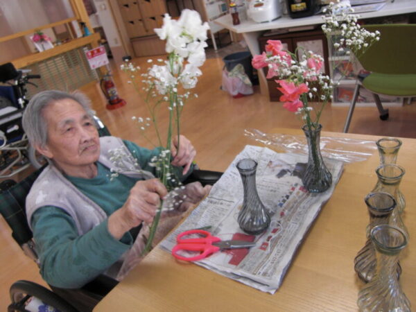 余暇活動「生け花」・・農人町編 CIMG4795 600x450 - 余暇活動「生け花」・・農人町編