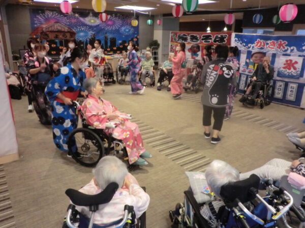 CIMG3126 600x450 - ユニット夏祭り・・盆踊り＆ソーラン節編