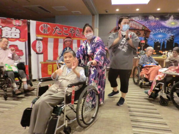 CIMG3135 600x450 - ユニット夏祭り・・盆踊り＆ソーラン節編