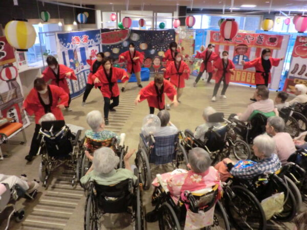 CIMG3153 600x450 - ユニット夏祭り・・盆踊り＆ソーラン節編