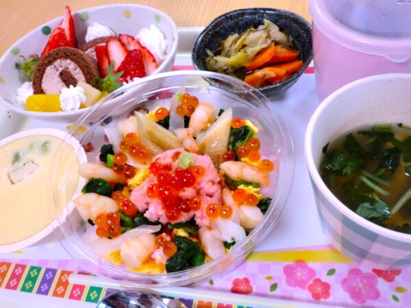 3月3日行事食ひな祭り膳🌸 CIMG6641 600x450 - 3月3日行事食ひな祭り膳🌸