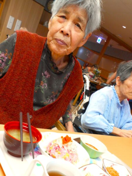 6月 行事食 あじさい寿司🌼 DSCN1508 450x600 - 6月 行事食 あじさい寿司🌼