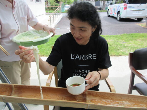 IMG 8841 600x450 - 【季節行事】流しそうめん☆彡